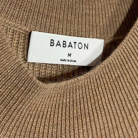 ARITZIA Babaton Aesthetica Dress Limited Edition Constant Camel Sweater Knit M - Picture 8 of 13